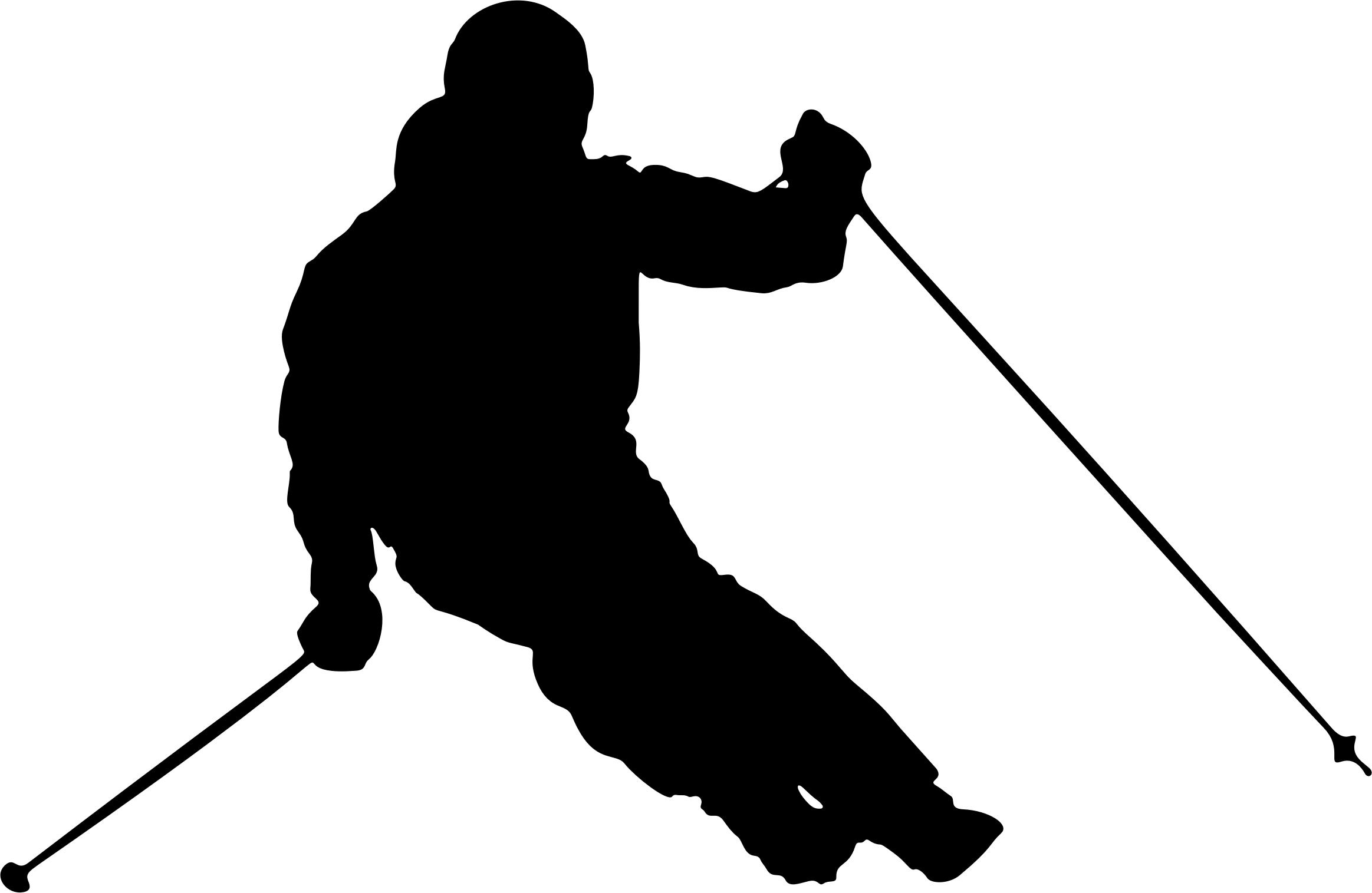 The best free Skiing silhouette images. Download from 188 free ...