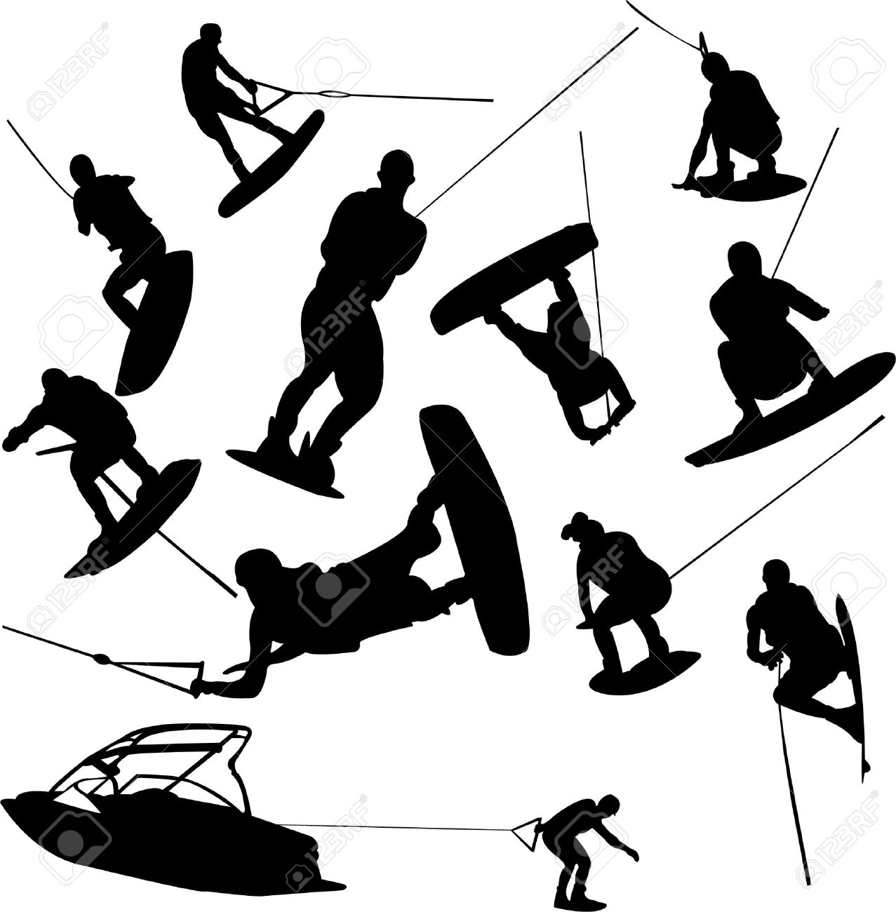 1277x1300 Skiing Clipart Vector