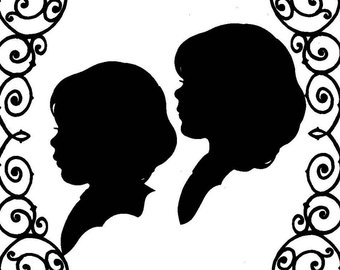 340x270 Girls Silhouette Etsy
