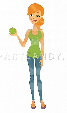 235x396 Little Girl Clipart Thin
