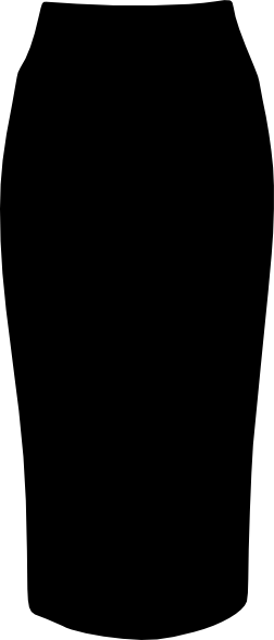 252x588 Pencil Skirt Clip Art