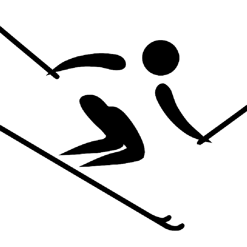 800x800 Icon, Outline, Symbol, Man, Silhouette, Skier, Sport
