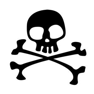 Skull And Bones Silhouette at GetDrawings | Free download