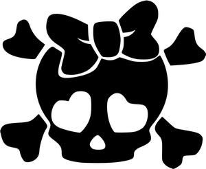 300x246 Cute Skulls And Bones Stencils Skull And Crossbones Cute