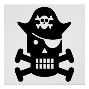 307x307 Skull Silhouette Posters Zazzle