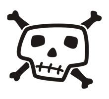 220x200 Free Vector Skull And Crossbones Skull And Crossbones