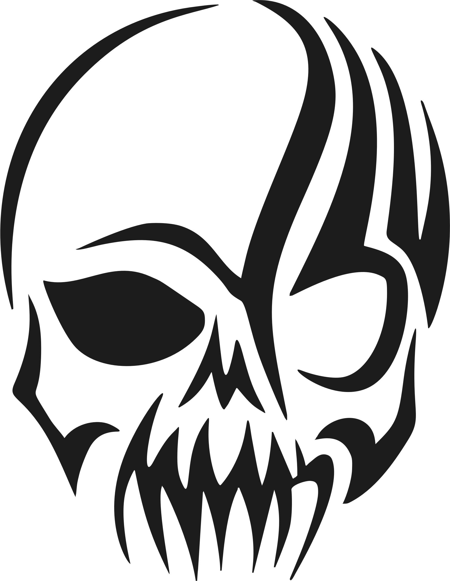 Skull Silhouette Clip Art at GetDrawings.com | Free for personal use
