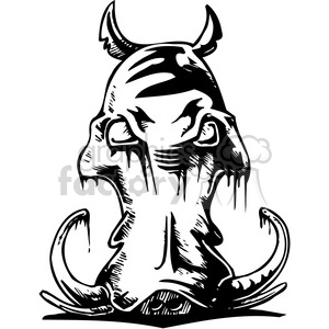 300x300 Royalty Free Boar Tattoo Design 387092 Vector Clip Art Image