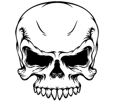Evil Skull Drawing at GetDrawings | Free download