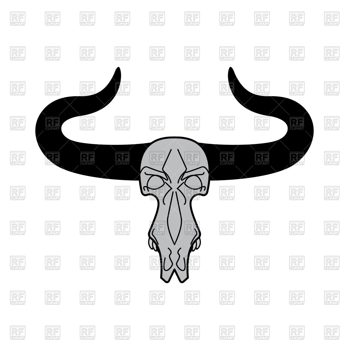 1200x1200 Mascot Of The Wild West With Skull Bison And Revolvers In Lasso
