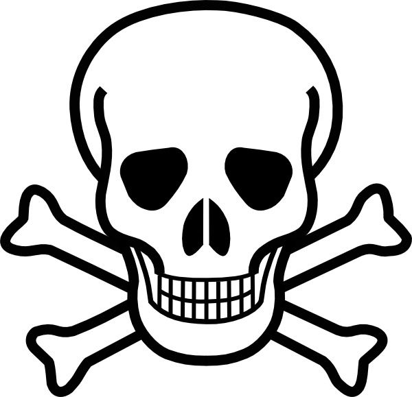 600x579 Skull And Crossbones Clip Art Free Vector In Open Office Drawing