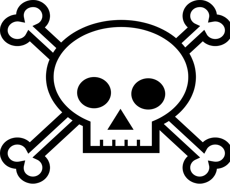 800x640 Skull And Crossbones Free Vector 4vector
