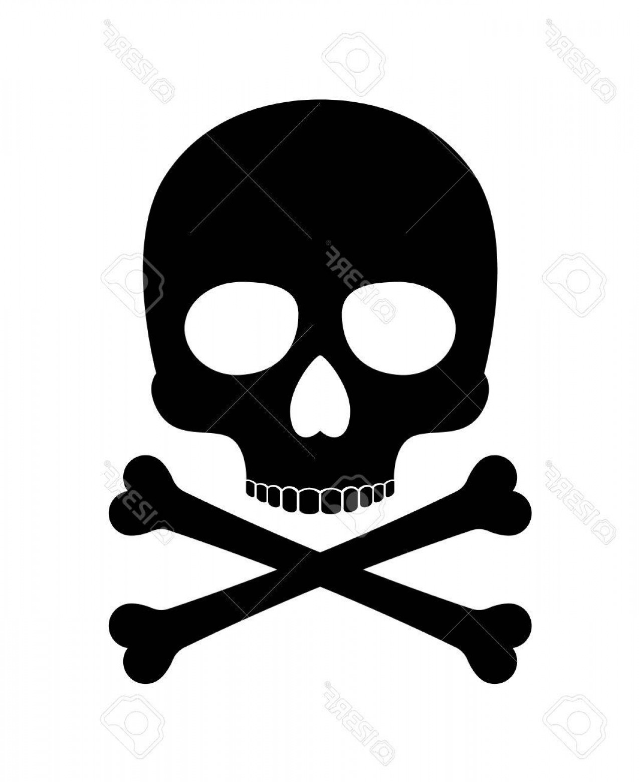 1275x1560 Photostock Vector Skull Vector Silhouette Crossbones Skull Death