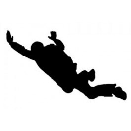 Skydiver Silhouette at GetDrawings | Free download