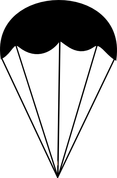 390x592 Parachute Clipart Vector