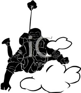 261x300 Silhouette Of An Instructor And Student Tandem Skydiving
