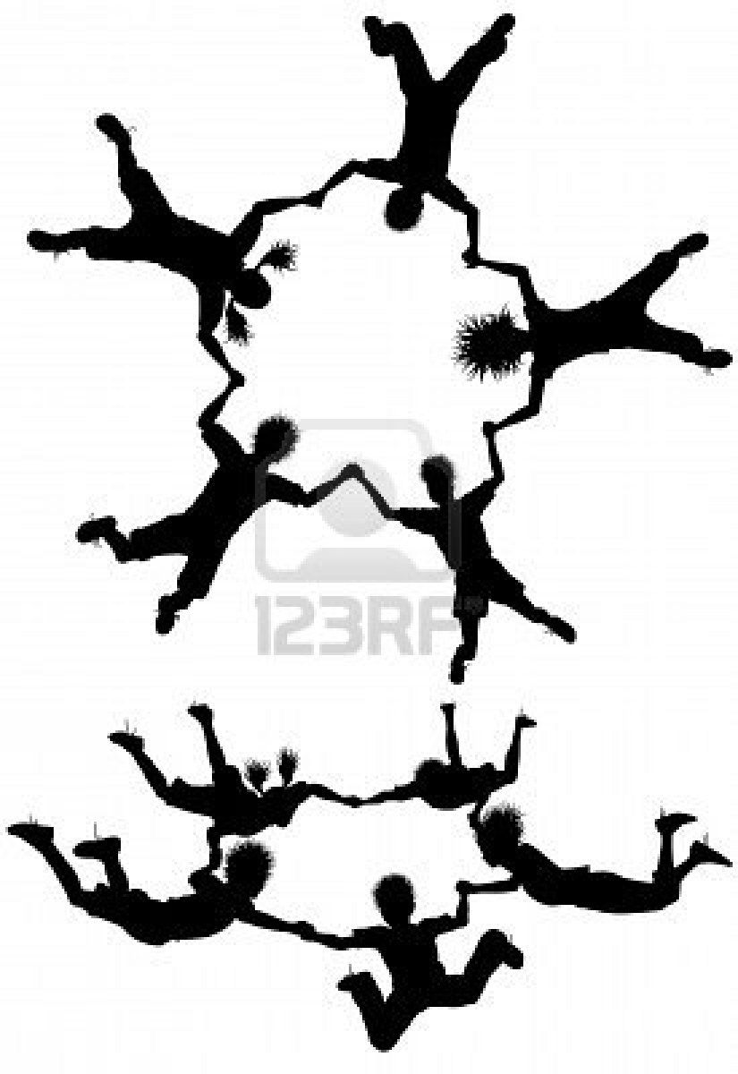 825x1200 Skydiving Silhouettes