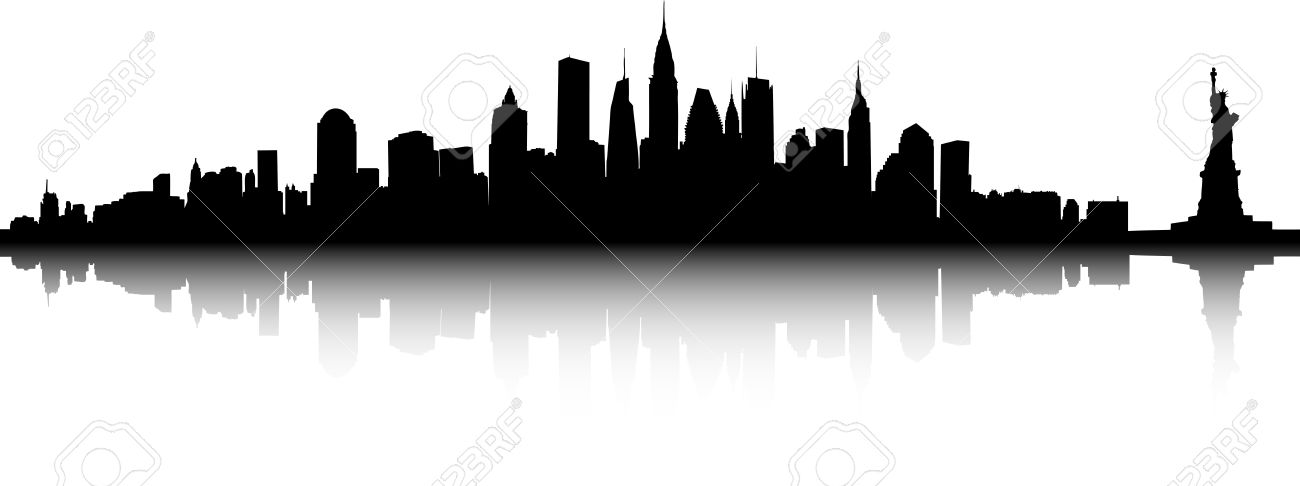 1300x486 New York City Skyline Clip Art