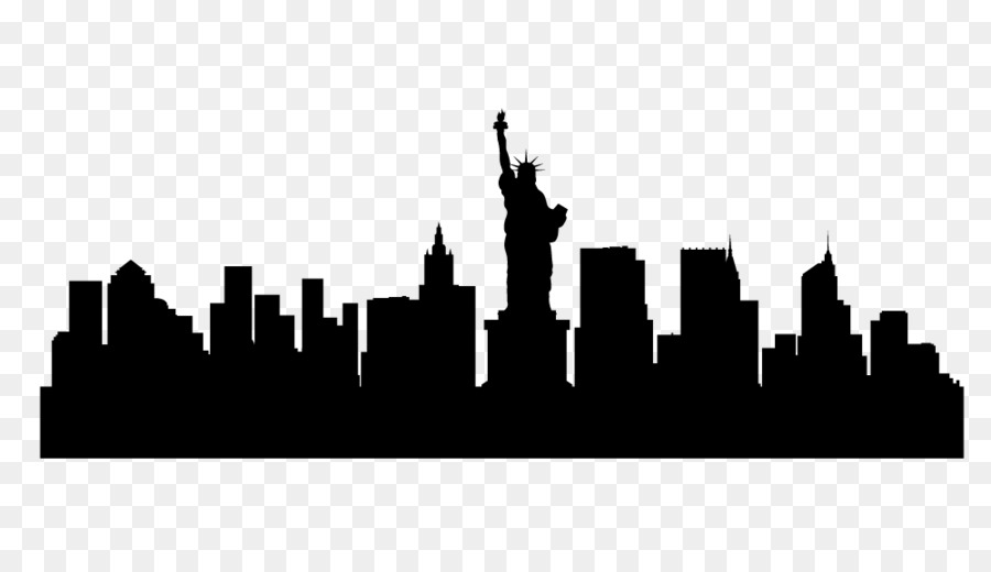 900x520 New York City Skyline Silhouette Illustration