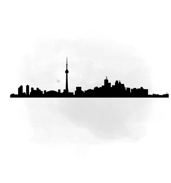 570x609 City Skyline Toronto Svg Clipart, International City Digital