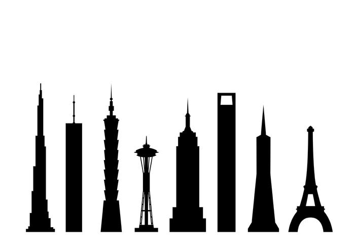 700x490 Skyscrapers Vectors