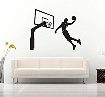 355x327 Amaonm 24.4x29.9 Removable Black Vinyl Basketball