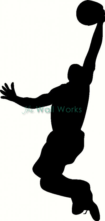 400x841 Slam Dunk Wall Sticker, Vinyl Decal The Wall Works