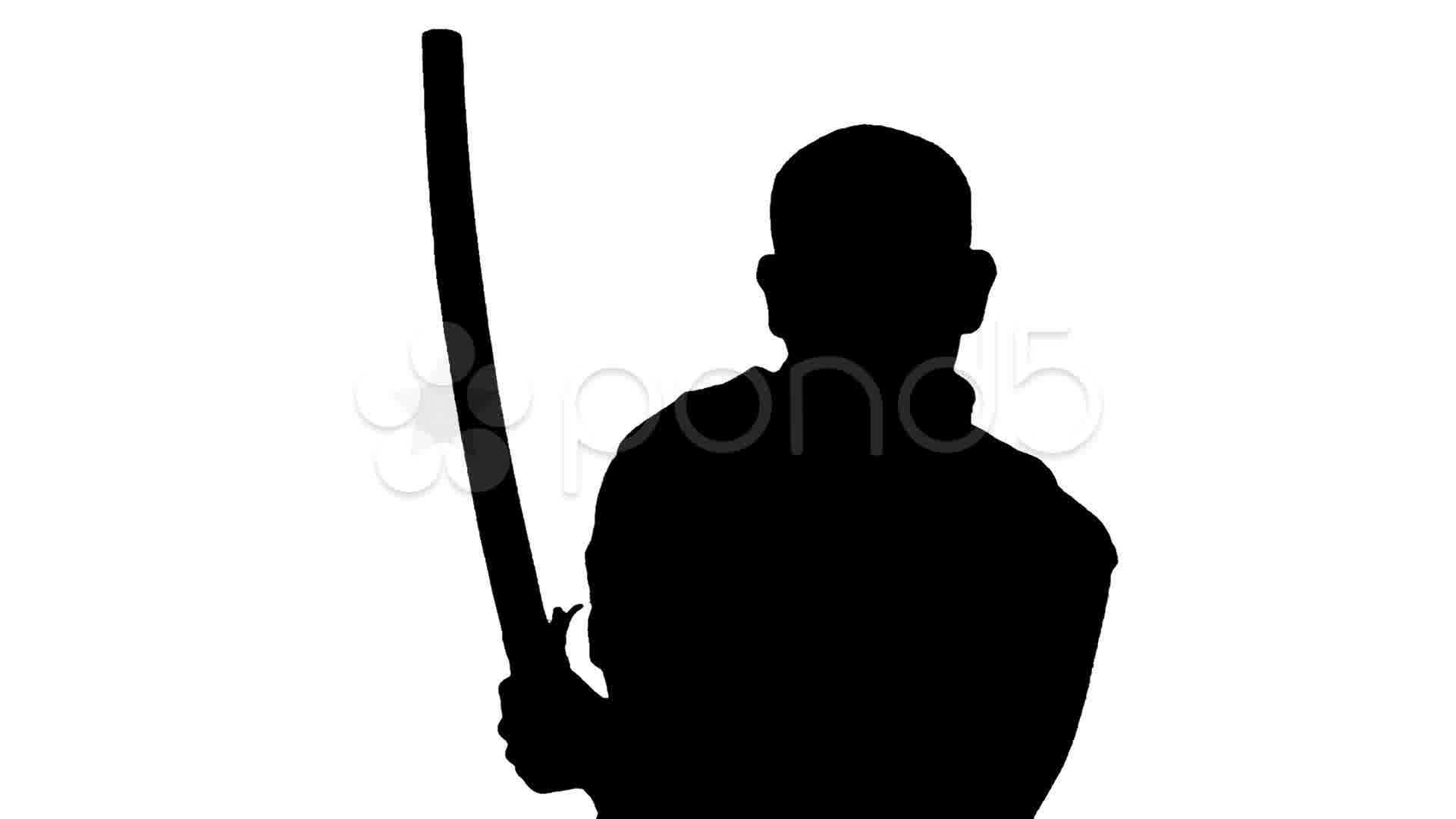 1920x1080 Medium Sword Draw And Double Slashes Silhouette White Background