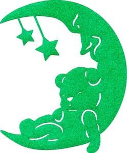 248x300 Baby Bear Sleeping On The Moon Silhouette Silhouettes, Moon