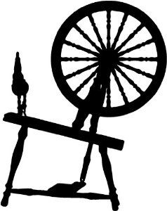 238x300 Sleeping Beauty Spinning Wheel Clipart