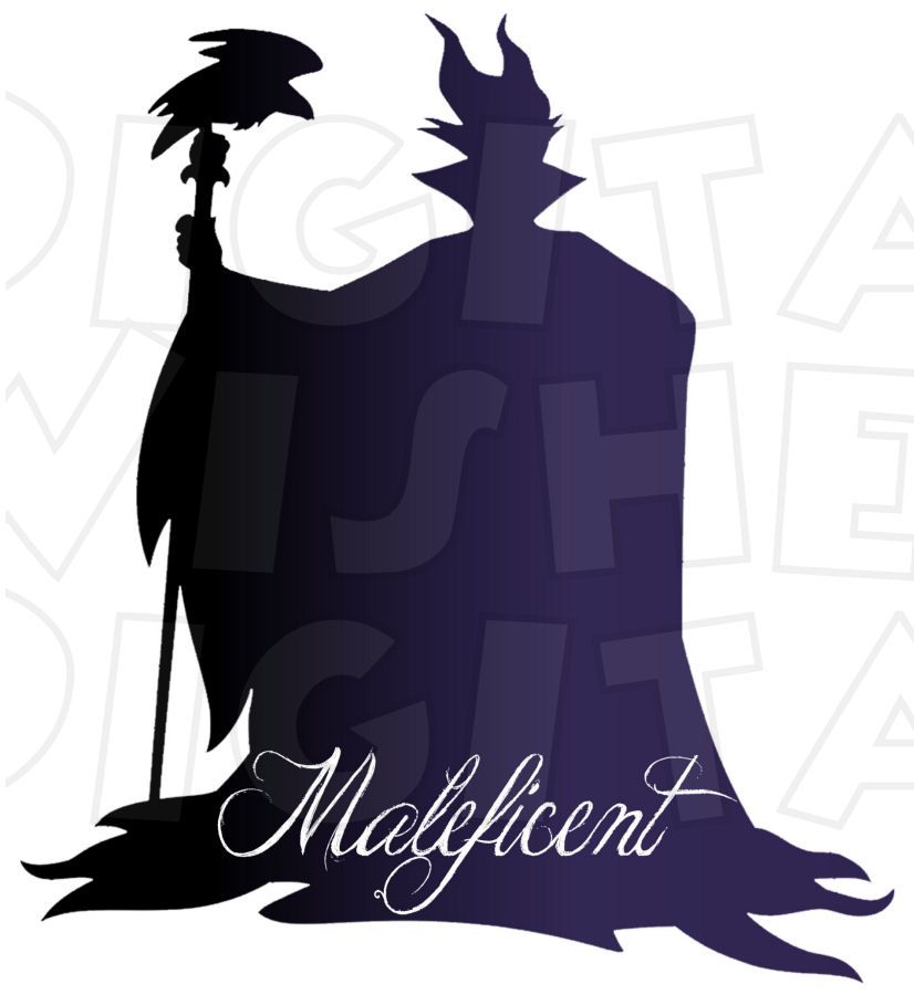826x900 Maleficent From Sleeping Beauty Silhouette Instant Download