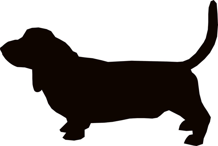 700x471 Basset Hound Dog Silhouette Sticker We Live To Change