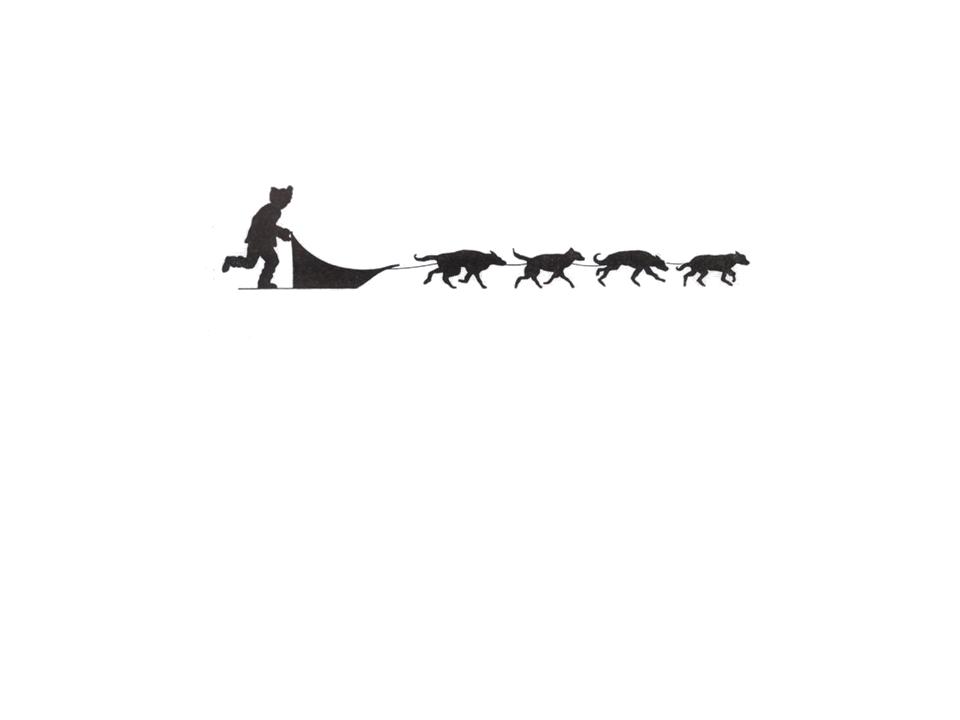 960x720 Dgos And Sleigh Silhouette Clipart