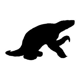 270x270 Sloth Silhouette Stencil Free Stencil Gallery