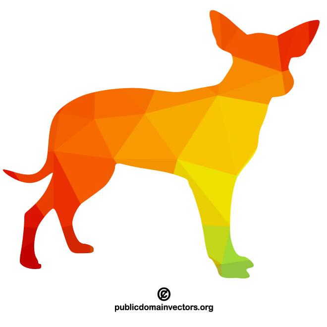 660x660 Color Silhouette Of A Dog