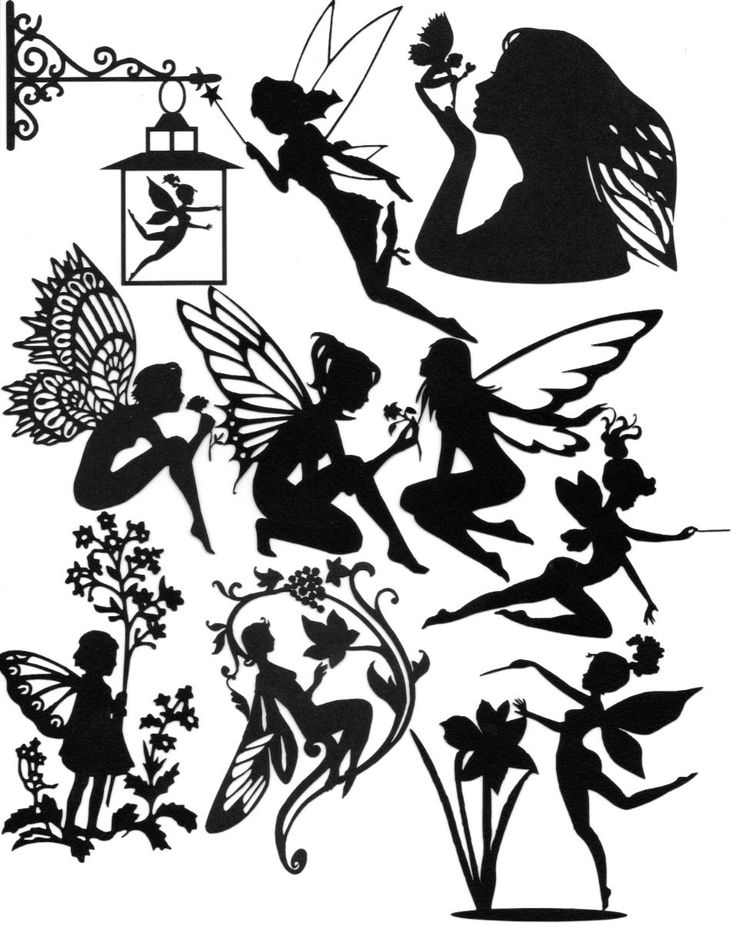 Small Fairy Silhouette at GetDrawings | Free download