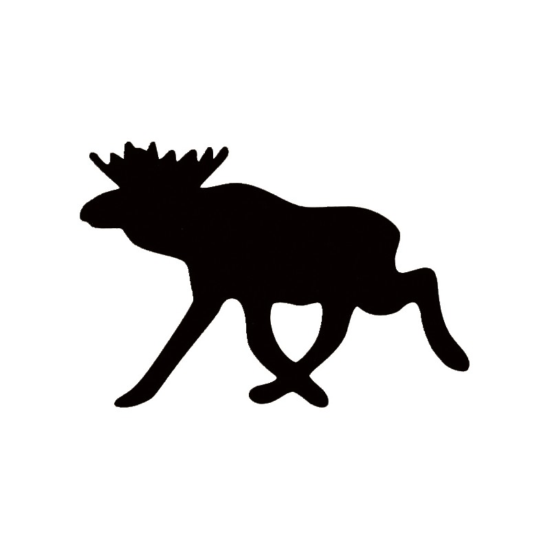 800x800 Sticker, Silhouette Small, Black