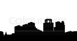 320x171 Sketch Of Traffic Road In City For Your Design Stock Vector