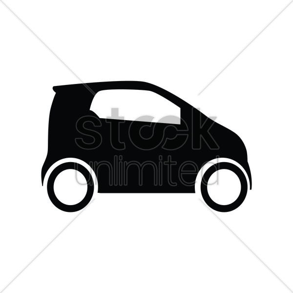 600x600 Smart Car Vector Image