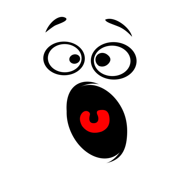 630x630 Limited Edition. Exclusive Horrified Smiley Face Silhouette