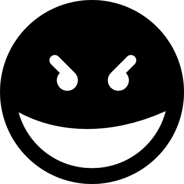 626x626 Evil Smile Square Emoticon Face Icons Free Download