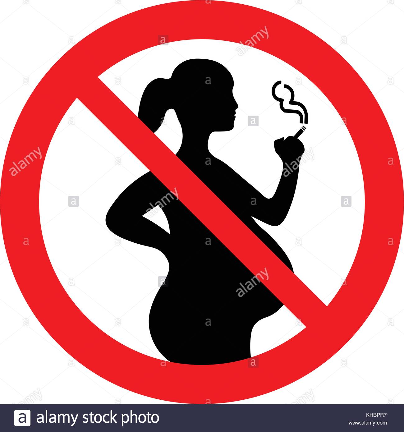 1300x1390 Do Not Smoke During Pregnancy. No Smoking For Pregnant Woman Stock
