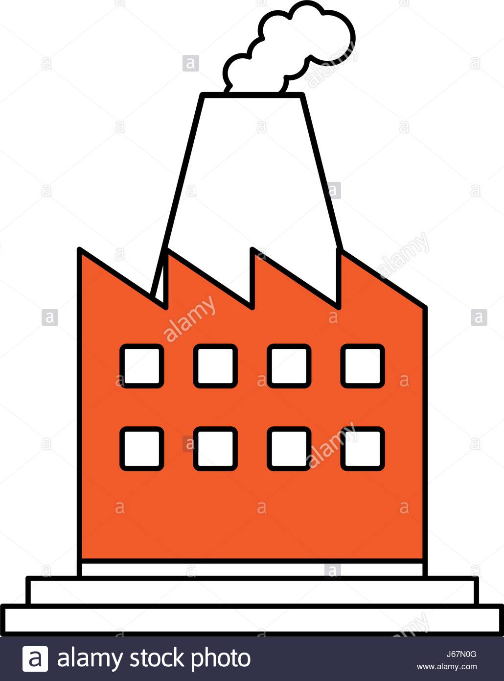 1030x1390 Color Silhouette Image Cartoon Building Industrial Factory