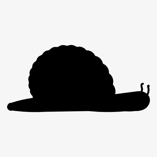 512x512 Snail Silhouette, Insect, Animal, Projection Png Image And Clipart