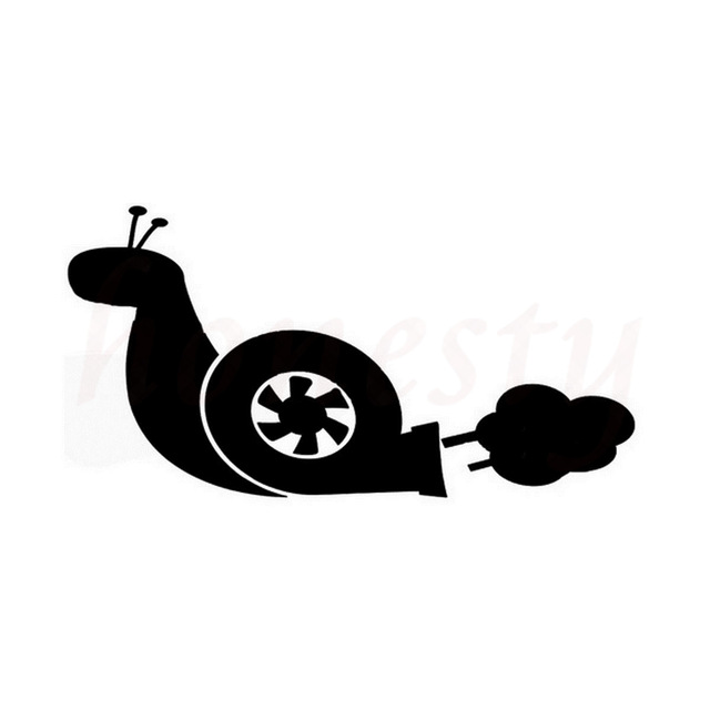 640x640 Turbo Snail Silhouette Art Decor Bumper Car Stickers Wall Home