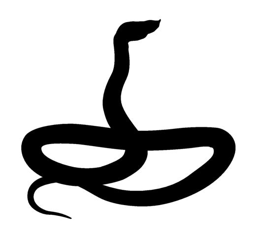 520x480 Snake Silhouette