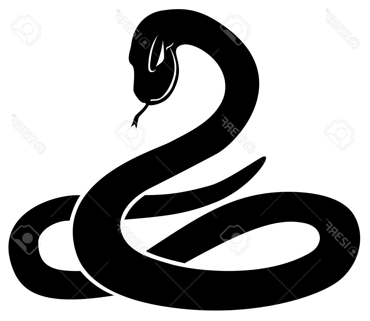 1300x1126 Best Snake Silhouette Clip Art File Free