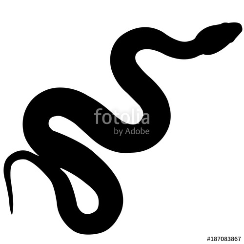 Snake Silhouette Vector at GetDrawings | Free download