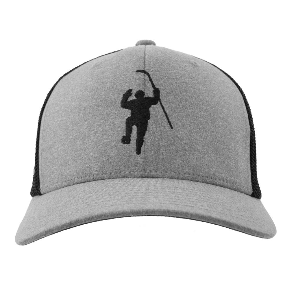 1024x1024 Gray With Black Silhouette Logo Flex Fit Hat The Jack Eichel