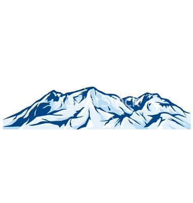 Snow Mountain Silhouette at GetDrawings | Free download